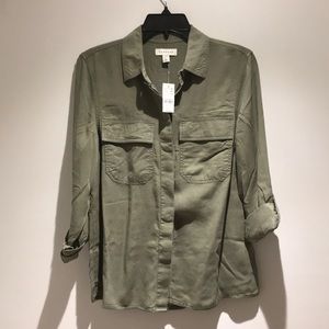 NEW Topshop casual shirt - kaki
